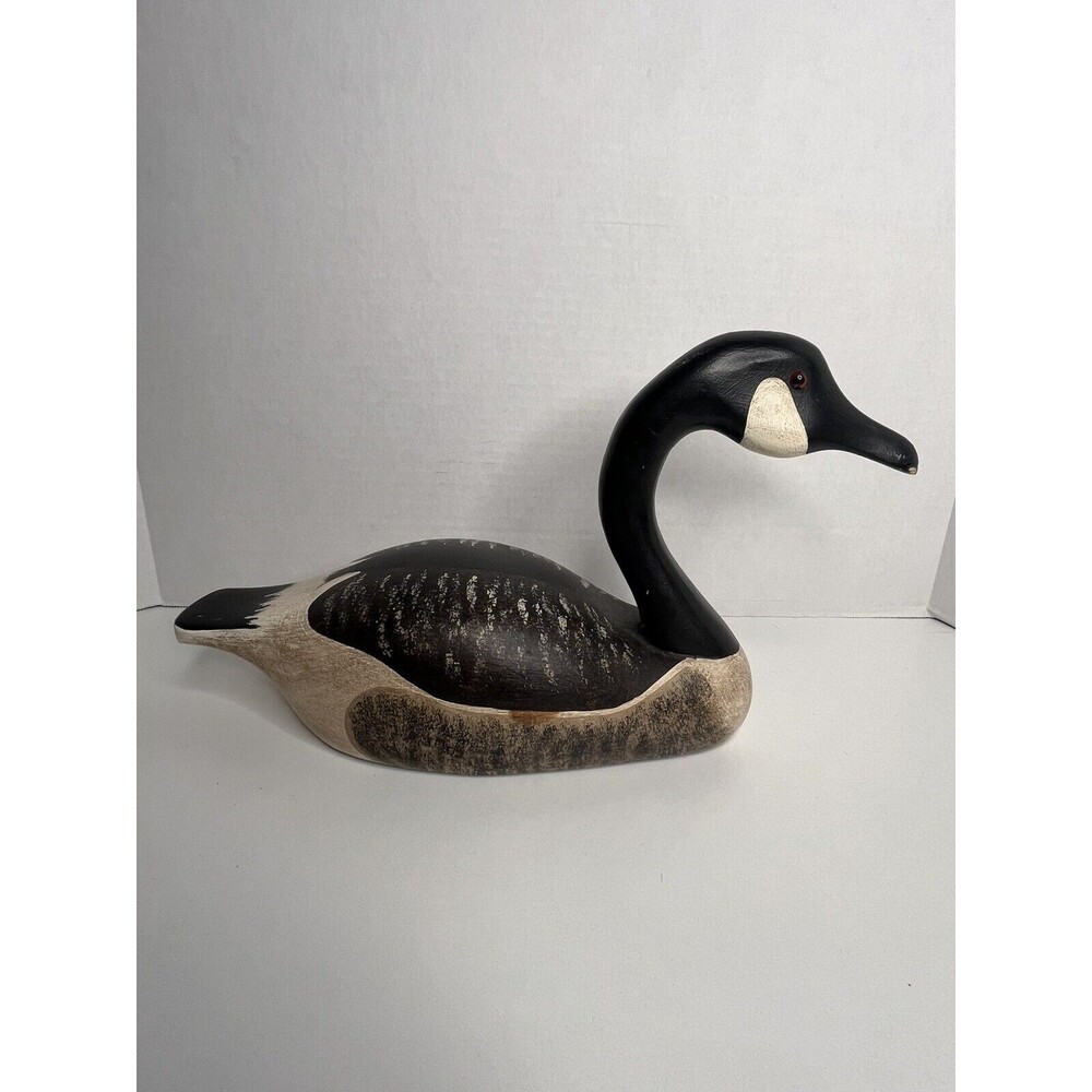 Vintage Medium By Pierre Constan  Canada Goose Wooden Decoy Rare Signed
